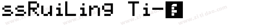 ssRuiLing Ti字体转换